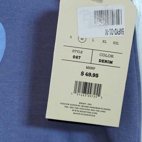 PACIFIC & CO Up To Snow Good Sweatshirt‎ Medium Large Blue Ski Lift Graphic - Picture 7 of 10